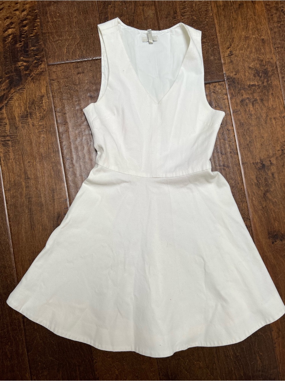 Joie Women's White V‑Neck A-Line Dress
